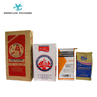 Sac d'emballage en papier kraft personnalisé de 25 kg à 3 couches pour mortier sec, plâtre, poudre de mastic mural, adhésif pour carrelage