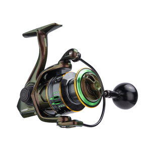 Moulinet de pêche spinning Wildtrek en acier inoxydable, bobine métallique légère, 3+1 roulements à billes, rapport de transmission 5.0:1 pour rivière et lac - Product Image 6