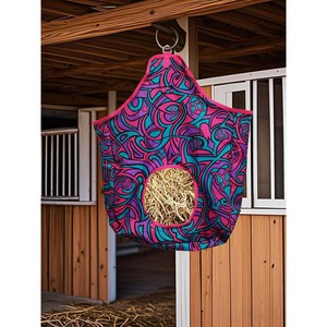 Échantillon gratuit Petit sac en filet pour foin à alimentation lente, pour l'emballage et le stockage, à suspendre, pour écuries et fournitures d'alimentation du bétail, vente en gros - Product Image 4