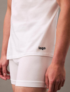 <span class=keywords><strong>T</strong></span>-<span class=keywords><strong>shirt</strong></span> personalizzata da <span class=keywords><strong>uomo</strong></span>, vestibilità aderente, in modal bianco traspirante, per palestra, con scollo a V, maglietta intima anti-sudore - Product Image 3
