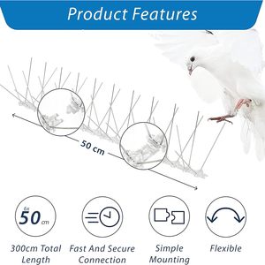 Chim kiểm soát gai không giết chết chống chim thép không gỉ chim thấm gai bền Pigeon Repellent gai - Product Image 4
