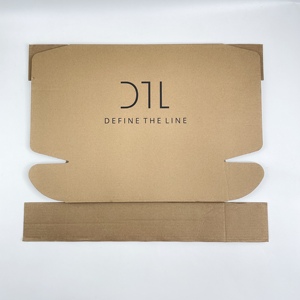 40x30x10cm Custom Logo Kraft Paper Mailer Box Recyclable Apparel Shipping Packaging Clothes Corrugated Paper <b>Boxes</b> for Online - Product Image 6