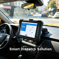 7 Inch Rugged Vehicle Tablet IP67 Waterproof Android Linux MDT with 4G LTE CAN Bus GPS for Taxi Dispatch and Fleet Management