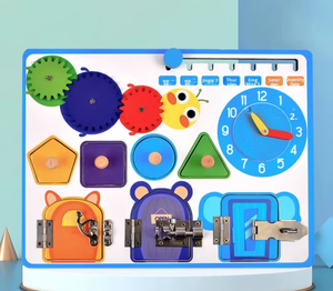 Jouets éducatifs Montessori en bois pour enfants, quartier animé six-en-un, interactif parent-enfant, Zhengyue ZY-2511 - Product Image 6