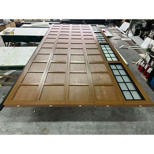 <span class=keywords><strong>Porte</strong></span> <span class=keywords><strong>de</strong></span> <span class=keywords><strong>garage</strong></span> moderne en faux bois isolée, opérateur motorisé, télécommande, étanche, couleur personnalisable, installation complète - Product Image 2