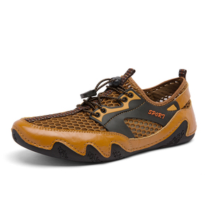 Nouvelles sandales et chaussures de plage en cuir pour homme, idéales pour la pêche et les sports de plein air estivaux, parfaites pour la marche aquatique. - Product Image 3