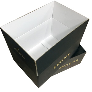Printed Large Matte Black Single Wall Corrugated Carton Box Customised Cardboard Box Moving Box
