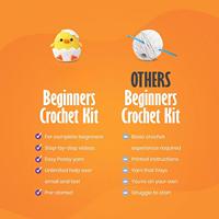 Nouveau kit de crochet DIY animaux, fil de coton, produits en fil de coton, mignon petit poussin jaune, crochet fait main créatif, modèle Chine CRO26037