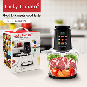 Nuevo diseño Digital Touch Chopper Acero inoxidable Pequeño mejor picador <span class=keywords><strong>de</strong></span> <span class=keywords><strong>carne</strong></span> Automático 2L 3L Picadora <span class=keywords><strong>de</strong></span> <span class=keywords><strong>carne</strong></span> eléctrica para la venta - Product Image 1