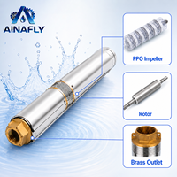 Pompe submersible pour puits profond AINAFLY 4SDM3/32 3HP 220V 50Hz, hauteur de refoulement 32m