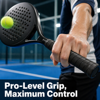 Sangle de poignée de raquette de padel en PU absorbant la transpiration, adhérence équilibrée, antidérapante, amortie et extensible pour le padel