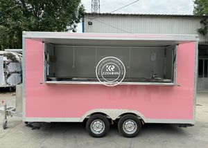 Vending Snacks Street Food Trailer with Full Kitchen Equipment Mobile Food Cart Movable Food Trucks in Sale - Product Image 2
