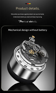 Temporizador de Cocina Mecánico de Acero Inoxidable al por Mayor, Impermeable y Ecológico, con Control Táctil, Cuenta Regresiva de hasta 60 Minutos para Hornear - Product Image 3