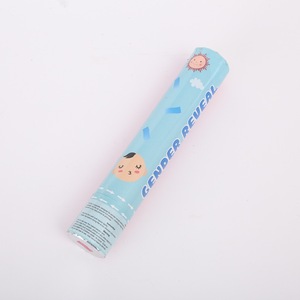 مدفع كونفيتي صديق للبيئة للكشف عن جنس المولود مع شعار مخصص للإعلانات والحفلات - Product Image 3