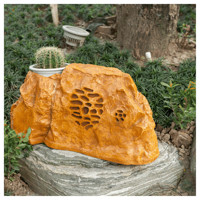 Speaker Taman HKNC S-803 Flower Trough Yellow Wax Stone 50W 70V 100V Tahan Air untuk Lanskap Taman Luar Ruangan