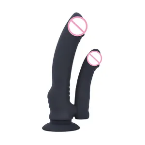 Electric Huge Black Dildo Realistic Double Dildo for Anal and Vaginal for Women