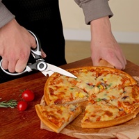TOALLWIN accessoires de cuisine ensemble de ciseaux en acier inoxydable ciseaux de cuisine avec couvercle viande poisson poulet os ciseaux de cuisine