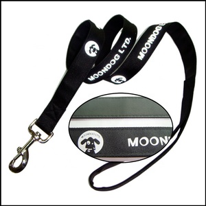 Collier et cuir réfléchissant pour chien, en Polyester et en cuir, avec logo - Product Image 4