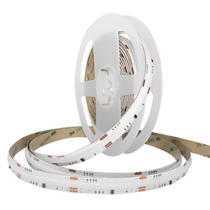 High Density RGB Dream <b>COB</b> <b>LED</b> <b>Strip</b> 576D 10mm 24V Dot Free Chasing Flexible Cuttable Linear Lighting Cabinet Wardrobe Decor - Product Image 2