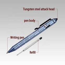 Stylo à bille en métal de bonne qualité stylo outil extérieur stylo à bille multi-fonctions - Product Image 2
