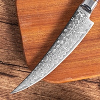 Nouveaux produits de cuisine 2023 couteaux de haute qualité couteau damas 6 pouces couteau à désosser martelé