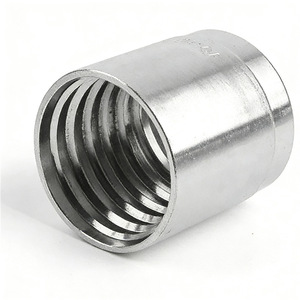Raccord de tuyauterie hydraulique en acier inoxydable, connecteur fileté, manchon de sertissage pour joint de tuyau d'huile - Product Image 4