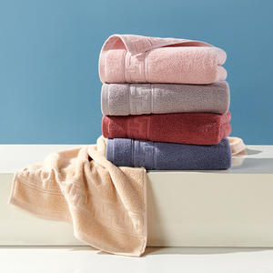 ผ้าขนหนูผ้าฝ้ายแท้ 34x75 ซม. สีทึบ ซึมซับได้ดี ใช้ในบ้าน ผ้าเช็ดหน้าทรงสี่เหลี่ยม สีชมพูกุหลาบ สีฟ้า สีน้ำตาลอ่อน สีชมพู - Product Image 4