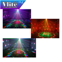 Rocket I_ Magic Ball, Luz LED Estroboscópica UV Láser 4 en 1, Mini Luz con Control DMX-512 de 14 Canales y 20 Estroboscoscos/seg