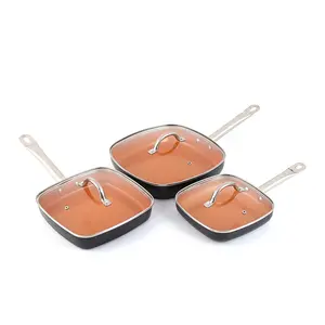 6 PCS Set Household Multi-functional Kitchen Pots Pans Aluminum Cooking Pot Set Non Stick Cookware Saucepan Cookware Sets