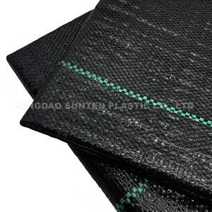 Black/Green/White PP/PE Woven Control Anti Barrier Cover Weed Mat Fabric For Agriculture/Garden/Landscape