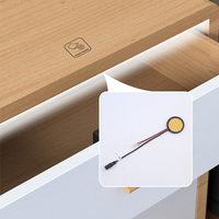 Interrupteur tactile à intensité variable pour panneau en bois, sans soudure, DC12V/24V, 5A, interrupteur de surface dissimulé pour éclairage de meubles intelligents