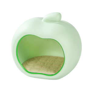 Cama para Gatos en Forma de Manzana, Semi Cerrada, Impermeable, de Plástico, Casa para Mascotas, Nido Cálido para Descanso de Gatitos en Interiores, Artículos para Mascotas - Product Image 2