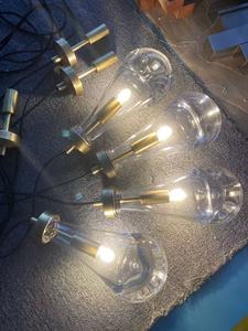 Lámpara de Araña/Colgante de Latón en Latón Suave con 5 Luces para Sala de Estar, Comedor, Cocina, 110V - Product Image 6