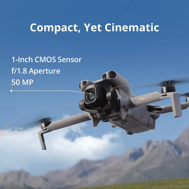 Original Mini 5 Pro 8K Camera 4K 60fps HDR Video 52 Minutes 32KM Flight Professional Mini Foldable Aerial Photography RC Drone