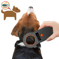 Escáner de Etiquetas de Vidrio Microchip Usado, Lector RFID de 134.2Khz, Material ABS, Lector de Etiquetas para Animales, Perros y Gatos
