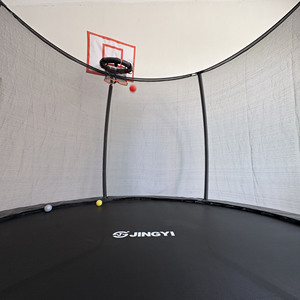 Trampoline rond de 10 pieds, robuste, avec housse en PVC colorée, filet intérieur, <span class=keywords><strong>bungee</strong></span> pour enfants et adultes, utilisation en extérieur - Product Image 2