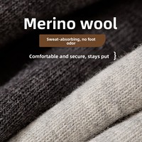 Chaussettes mi-mollet en laine mérinos et coton de qualité supérieure pour hommes, respirantes, anti-odeur, pour toutes les saisons