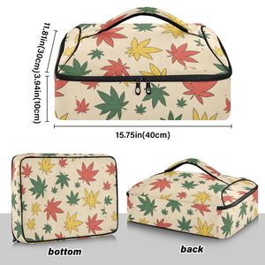 Cartoon Customization Delivery Lunch Bag <b>BBQ</b> Food Takeout Insulated Casserole Cooler Tote for Picnic Nylon 12L Eco-Friendly - Product Image 3