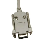 DB9Female a DB25male Serial RS232 Cable de módem nulo ensamblado con muescas largas