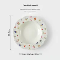 Plateau de petit-déjeuner en céramique à motifs en relief, assiette exquise et élégante, plat de service domestique, présentation de desserts, motif végétal moderne et simple, style occidental