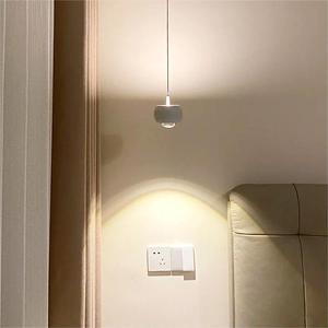 Modern Minimalist Round <b>Touch</b>-Sensitive Pendant <b>Light</b> Trendy Popular Bedroom <b>Bedside</b> Lamp with Height-Adjustable Feature - Product Image 4