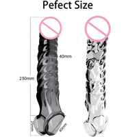 Bestseller Herren Kristall-Dildo Verlängert Dick Vibrierend Wasserfest Erwachsenen-Spielzeug mit Realistischem Gefühl für Paar-Spaß
