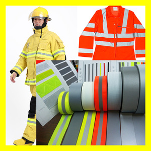 Tùy chỉnh phản xạ Polyester Webbing với phản xạ chủ đề khả năng hiển thị cao phản chiếu vật liệu vải băng dải cho quần áo - Product Image 3