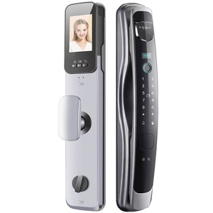 ระบบจดจำใบหน้า 3 มิติ ล็อคอัจฉริยะอัลลอยด์อะลูมิเนียม พร้อมระบบสแกนลายนิ้วมือและรหัสผ่านอัตโนมัติ  พร้อมช่องมองภาพแบบวิดีโอสำหรับตรวจสอบบ้าน - Product Image 1