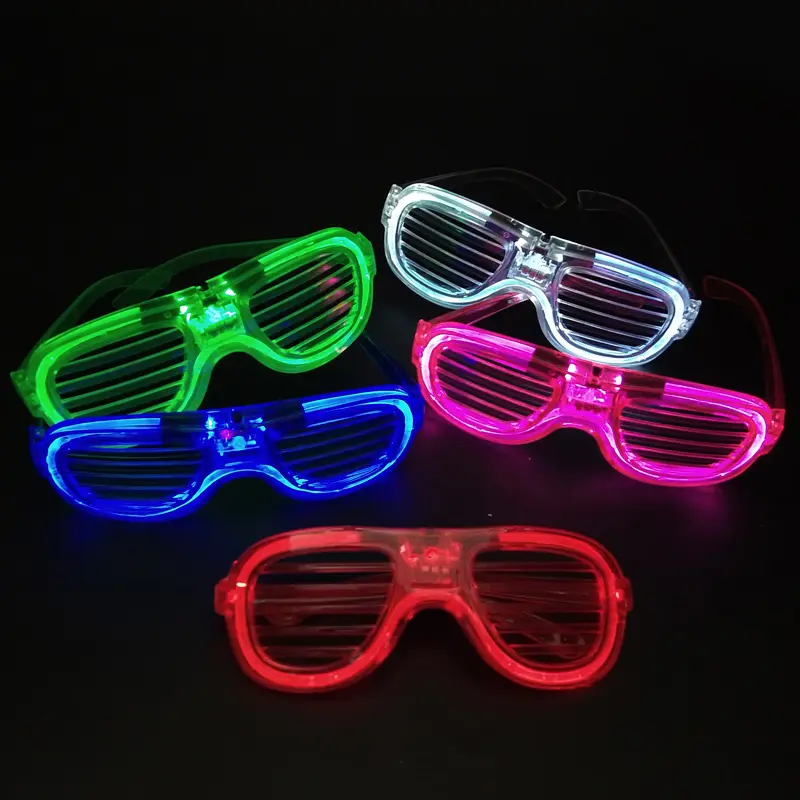 Nuoxin продажа инструментов для Хэллоуина дня рождения унисекс 6 цветов Светодиодная подсветка светящиеся очки для рекламы