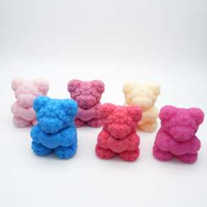 Sapone Artigianale a Forma di Orso Rosa Rosso e Amore, Sapone All'Ingrosso, Sapone Affascinante Antibatterico per Casa e Ritorno a Scuola - Product Image 6