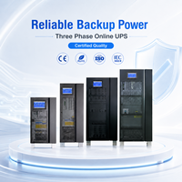 Système d'alimentation sans interruption (ASI) triphasé industriel 100 kVA 80 kW 380 V 400 V avec batterie au plomb pour hôpitaux, vidéosurveillance et systèmes de secours de charges critiques
