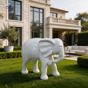 ประติมากรรมช้างเรซิ่นขนาดใหญ่สำหรับตกแต่งภายนอกอาคาร ทนทาน ศิลปะสมัยใหม่ - Product Image 4