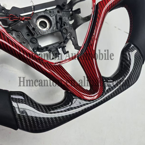 พวงมาลัยรถยนต์ Honda Civic รุ่นที่ 8 ลายคาร์บอนไฟเบอร์ หนังเจาะรู  ขายดี คุณภาพดี - Product Image 3