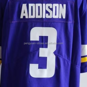 Versand bereit T.J. Hockenson Purple Beste Qualität Genähtes American Football Trikot - Product Image 6